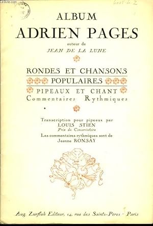 Seller image for RONDES ET CHANSONS POPULAIRES for sale by Le-Livre