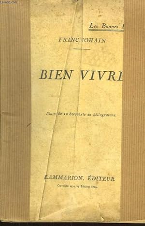 Bild des Verkufers fr BIEN VIVRE. zum Verkauf von Le-Livre