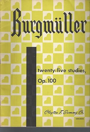 Image du vendeur pour Burgmuller, Twenty-five Studies. Op 100 mis en vente par Vada's Book Store