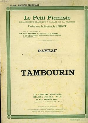 Imagen del vendedor de TAMBOURIN a la venta por Le-Livre