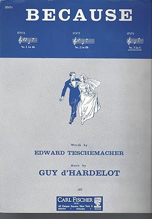 Seller image for Because No 3 in C. (Sheet Music). for sale by Vada's Book Store