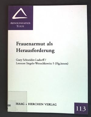 Imagen del vendedor de Frauenarmut als Herausforderung. Arnoldshainer Texte. Band 13; a la venta por books4less (Versandantiquariat Petra Gros GmbH & Co. KG)