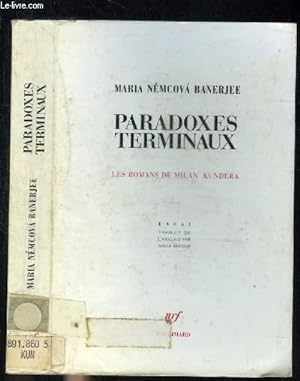 Image du vendeur pour PARADOXES TERMINAUX mis en vente par Le-Livre