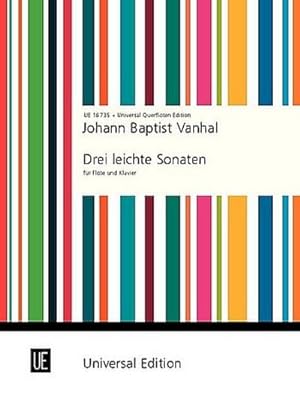 Seller image for 3 leichte Sonaten : fr Flte und Klavier. for sale by AHA-BUCH GmbH