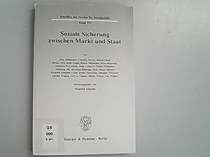 Seller image for Soziale Sicherung zwischen Markt und Staat. Schriften des Vereins fr Socialpolitik. Neue Folge; Band, 275. for sale by Antiquariat Bookfarm