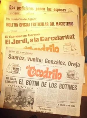 Imagen del vendedor de EL COCODRILO Semanario satrico de informacin (16 ejemplares / Del n 2 de 17 mayo 1984 al n 17 de 30 Agosto 1984) a la venta por CALLE 59  Libros