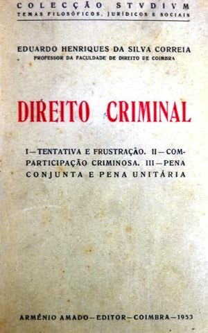 Imagen del vendedor de DIREITO CRIMINAL. a la venta por Livraria Castro e Silva