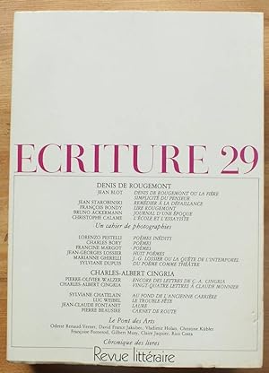 Ecriture, revue littéraire N° 29 automne 1987
