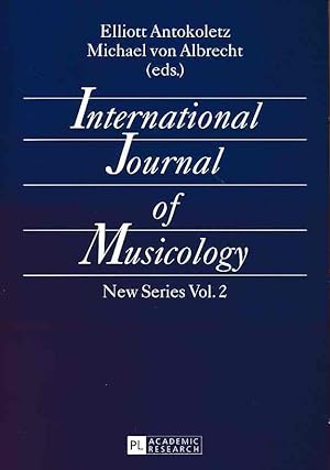 Immagine del venditore per International journal of musicology. New series Vol. 2. venduto da Fundus-Online GbR Borkert Schwarz Zerfa