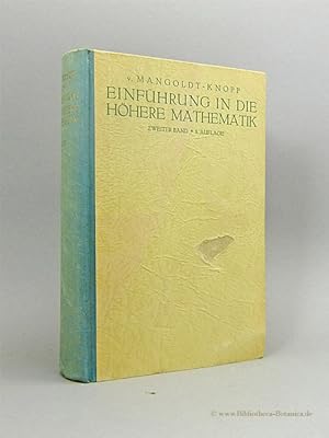 Immagine del venditore per Differentialrechnung, unendliche Reihen, Elemente der Differentialgeometrie und der Funktionentheorie. Fr Studierende und zum Selbststudium. venduto da Bibliotheca Botanica