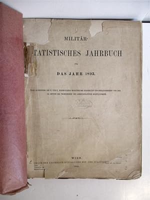 Militar-Statistisches Jahrbuch fur das Jahr 1893.