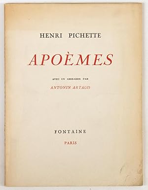 Apoèmes, avec un gris-gris par Antonin Artaud