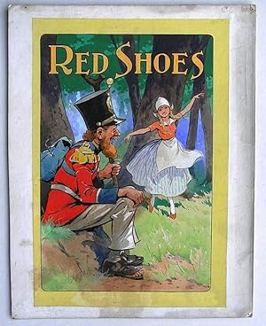 Image du vendeur pour Original Painting, Book Artwork for the story "The Red Shoes" from Hans Christian Andersen's Fairy Tales mis en vente par Andrew Cox PBFA