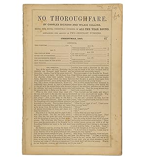 Bild des Verkufers fr [All the Year Round.] No Thoroughfare. By Charles Dickens and Wilkie Collins. Extra Christmas Number of All the Year Round. zum Verkauf von Jarndyce, The 19th Century Booksellers