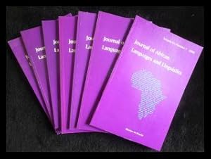 Journal of African languages and linguistics, 7 Hefte, Volume 21, 22, 23, 24 aus den Jahren 2000 ...