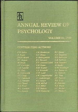 Image du vendeur pour Annual Review of Psychology; Vol. 50, 1999 mis en vente par Schrmann und Kiewning GbR