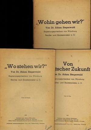 3 Schriften: Wohin gehen wir? - Von deutscher Zukunft. - Wo stehen wir?