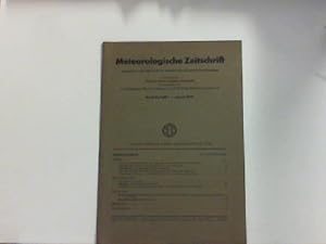 Image du vendeur pour Meteorologische Zeitschrift Band 61, Heft 1. - Januar 1944. mis en vente par Zellibooks. Zentrallager Delbrck