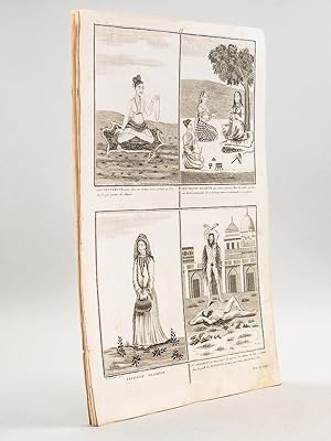 Seller image for Crmonies et coutumes religieuses de tous les Peuples du Monde. Lot de 10 planches relatives aux religions de l'Inde : [ Numrotation double pour chaque planche ] 15 / Tome VI N 18 : Pnitente bramine - Plerine bramine - Pnitent bramine ; 3 / Tome VI ; N 20 : Ixora Divinit - Quenevadi Fils d'Ixora ; 5 / Tome VI N 21 : Pulleyar - Lingam - Signes superstitieux et marques prophanes ; 13 / Tome VI N 26 : La Pagode de Kamaetsma - La Procession de Witsnou ; 17 / Tome VI N 35 : 4 gravures de Bramins, Jogiis ; 2 / Tome VI N 36 : Brama ou Bruma ; 9 / Tome VI N 40 : Ixora sous le nom de Mahadeu ; 6 / Tome VI N 38 : Premire, Seconde, Troisime, Quatrime Incarnation ; 16 / Tome VI N 44 : Religieux Penitens de la Secte des Joguis ; 14 / Tome VI N 45 et dernier : La Procession de Ganga - La Fte de Huly for sale by Librairie du Cardinal