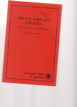 Imagen del vendedor de South Africa's Indians The Evolution of a Minority a la venta por Mossback Books