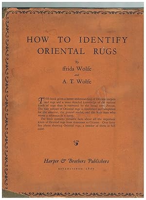 Imagen del vendedor de How to Identify Oriental Rugs a la venta por Andrew James Books