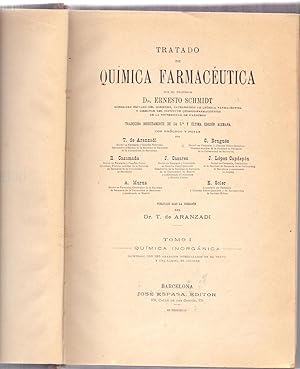 Seller image for TRATADO DE QUIMICA FARMACEUTICA - TOMO I QUIMICA INORGANICA for sale by Libreria 7 Soles
