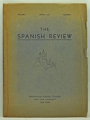 Seller image for The Spanish Review: A Journal Devoted to Spanish and Spanish-American Culture, Especially in Its Relation to the United States. Volume 1, Number 1 (March 1934) for sale by Cat's Cradle Books