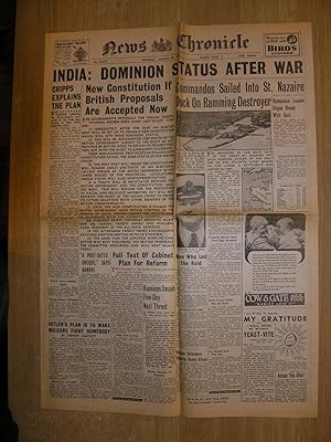 News Chronicle Monday March 30 1942
