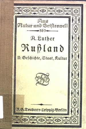 Bild des Verkufers fr Ruland II: Geschichte, Staat, Kultur. Aus Natur und Geisteswelt, 563. Bndchen. zum Verkauf von books4less (Versandantiquariat Petra Gros GmbH & Co. KG)