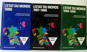 Seller image for Lot de 3 livres: L'etat du monde annuaire conomique et gopolitique mondial: anne 1986 + 1987-1988 + 1988-1989 for sale by crealivres