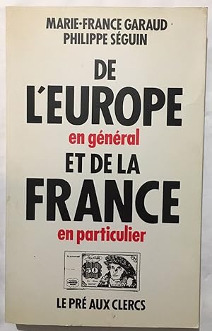 Seller image for De l'europe en general et de la France en particulier for sale by librairie philippe arnaiz