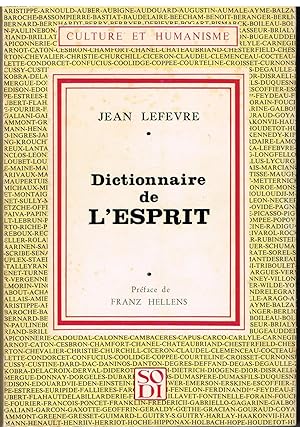 Seller image for Dictionnaire de l'esprit for sale by Librairie l'Aspidistra