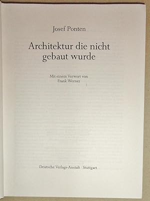 Architektur Die Nicht Gebaut Wurde