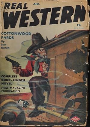 REAL WESTERN: April, Apr. 1946 ("Cottonwood Pards", Vt later as "Riders of Death")