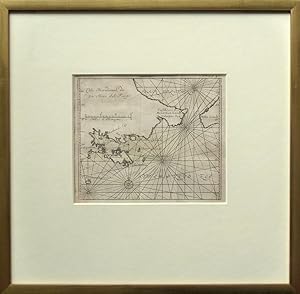 Cote Meridional de la Terre del Fuego. Kupferstich-Karte.