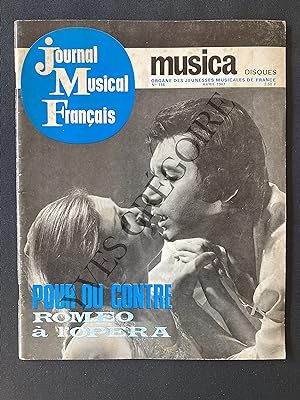 JOURNAL MUSICAL FRANCAIS-N°156-AVRIL 1967