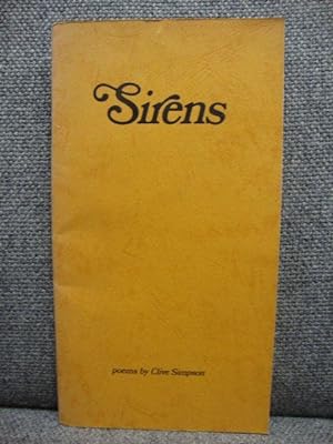 Seller image for Sirens for sale by PsychoBabel & Skoob Books