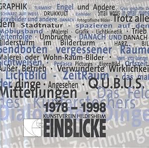 Bild des Verkufers fr Einblicke aktuell ausgestellt. Kunstverein Hildesheim 1978 - 1998. zum Verkauf von Bcher bei den 7 Bergen