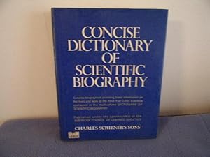 CONSISE DICTIONARY OF SCIENTIFIC BIOGRAPHY