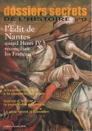 L'edit de nantes / quand henri IV réconciliait les français