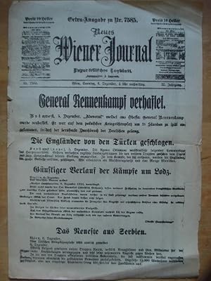 Anschlag - Extra-Ausgabe zu Nr. 7585 - Neues Wiener Journal - Wien, Sonntag 6. Dezember 1914