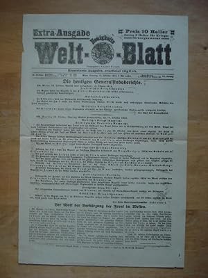 Anschlagblatt - Extra-Ausgabe - Neuigkeits Welt-Blatt - Wien, Sonntag, 13. Oktober 1918