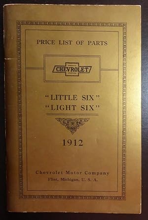 Imagen del vendedor de Price List of Parts, Chevrolet, "Little Six" "Light Six" a la venta por Jeff Irwin Books