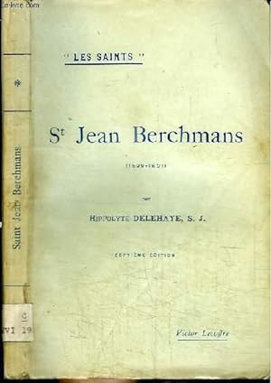 Bild des Verkufers fr ST JEAN BERCHMANS zum Verkauf von Le-Livre