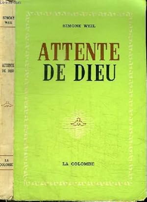 Image du vendeur pour ATTENTE DE DIEU mis en vente par Le-Livre