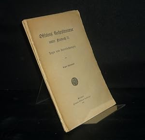 Bild des Verkufers fr Ostfalens Rechtsliteratur unter Friedrich II. Texte und Untersuchungen. [Von Eugen Rosenstock]. zum Verkauf von Antiquariat Kretzer