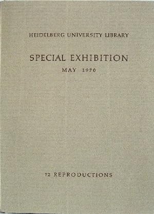 Seller image for Heidelberg University Library Special Exhibition. May 1970. Mappe mit 12 schw.-wei Photographien. Textblatt in englischer Sprache. for sale by Antiquariat Richart Kulbach
