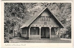 AK Jagdhütte im Neuenburger Urwald, Zetel i. Oldenburg, 1954 gelaufen