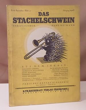 Imagen del vendedor de Das Stachelschwein. Jahrgang 1925, Heft 17. a la venta por Dieter Eckert