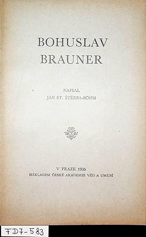 Seller image for Bohuslav Brauner. for sale by ANTIQUARIAT.WIEN Fine Books & Prints